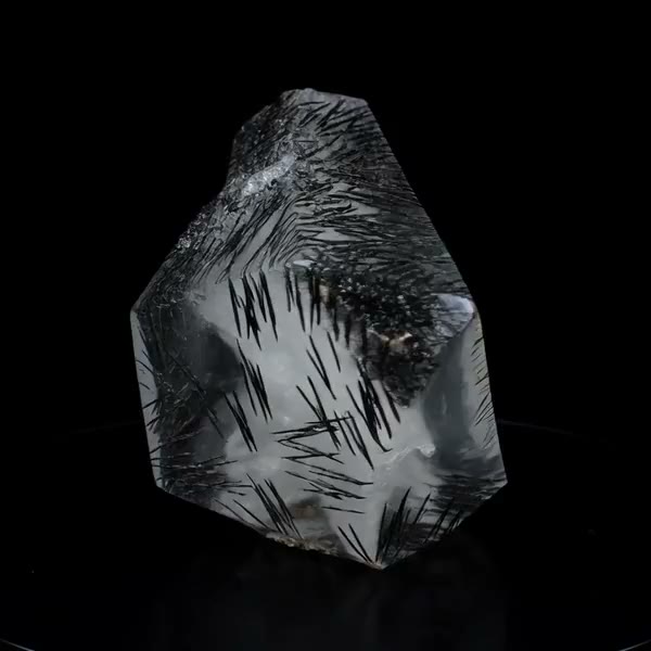 Tourmalinated Quartz crystal